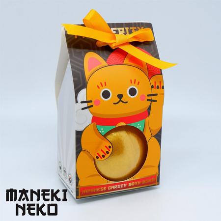 Maneki Neko kula kąpielowa złoty kotek