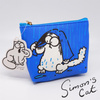 Kot Simona portfel mały niebieski